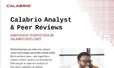 Calabrio Analyst and Peer Reviews data sheet thumbnail