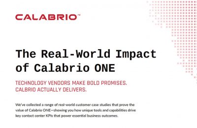 The Real-World Impact of Calabrio ONE infographic