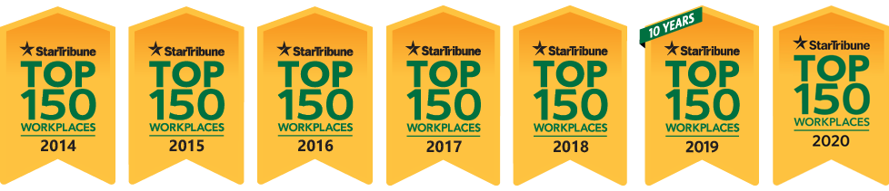 Star Tribune's Top 150 Workplaces- 7 years in a row