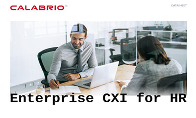Text on image saying Enterprise CXI for HR